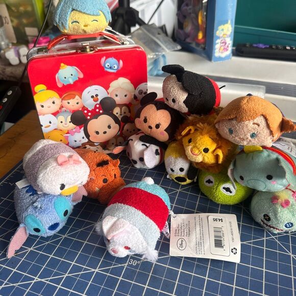 Disney TSUM TSUM mini plush lunchbox bundle 14 pcs 213 - Picture 1 of 2